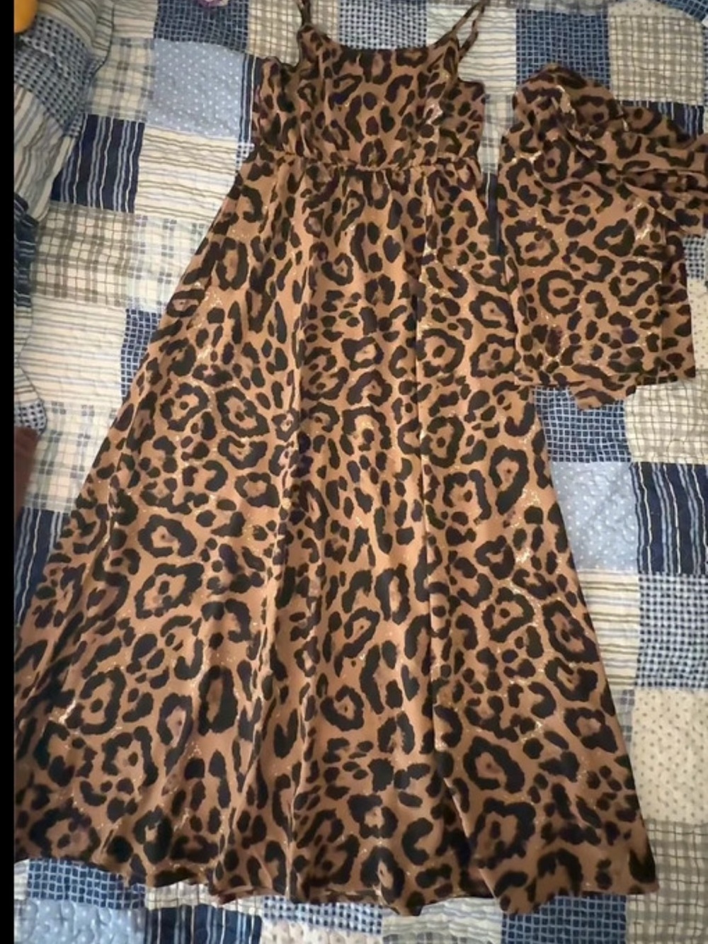 Leopard Print Slip Dress